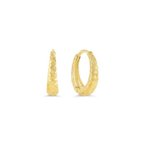 Textured Huggie Earrings