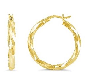 Twisted Hoop Earrings