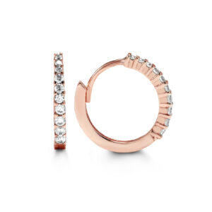 Round Huggie Earrings, Medium