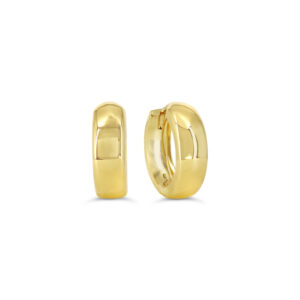 High Polished Huggie Earrings