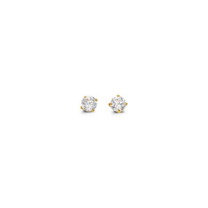 Round CZ Studs , 3MM