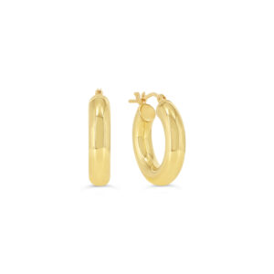 4MM Tube Hoop Earrings , Small