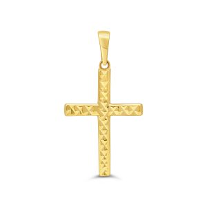 Textured Cross Pendant