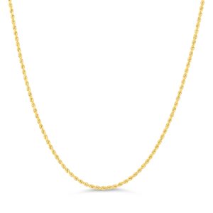 Diamond Cut Solid Rope Chain, 3MM