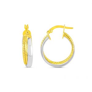 Twisted Textured Hoop Earrings