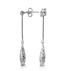 Drop Diamond-Cut Earrings