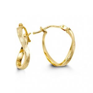Brushed Oval Hoops