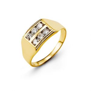 Double Row CZ Ring