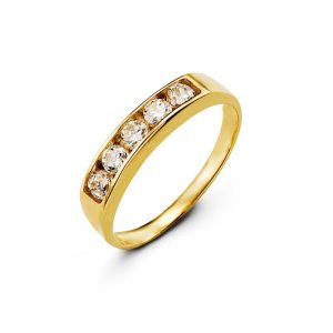 Channel Set CZ Ring