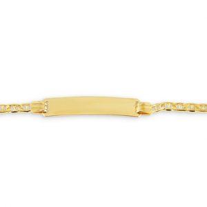 Hollow Marine Chain Bracelet With ID