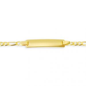 Figaro Chain Bracelet With ID