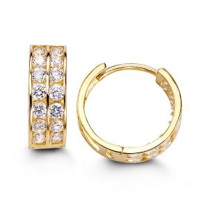 Double Row CZ Huggie