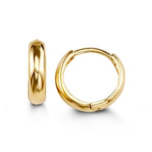High Polished Rounded Huggie