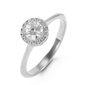 Halo Engagement Ring