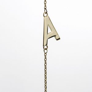 Sideways Initial Necklace , A