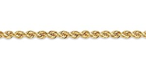 Hollow Rope Chain, 2.5MM