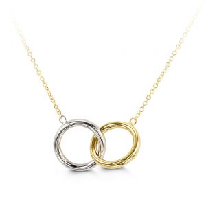 Interlocking Open Circles Necklace
