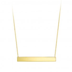 Engravable Bar Necklace , 40MM