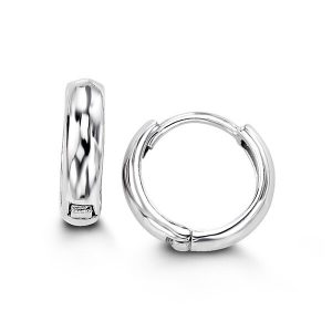 Rounded Huggie Earrings, Small
