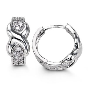 Infinity Huggie Earrings