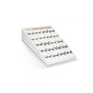 5100-Silver Huggie Display