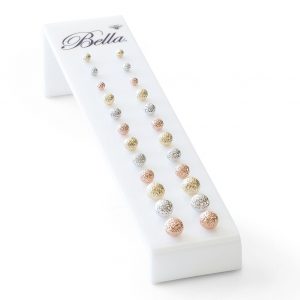 Cosmo - Diamond-Cut Ball Stud Earrings Collection