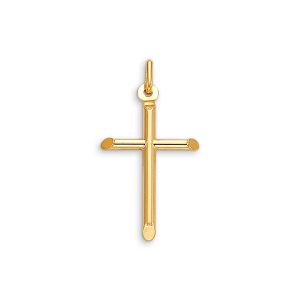 Hollow Tube Cross Pendant, Small