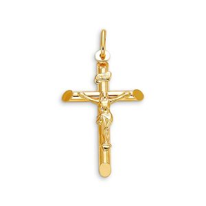Hollow Crucifix Cross Pendant, Small