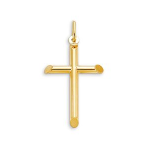 Hollow Tube Cross Pendant, Large