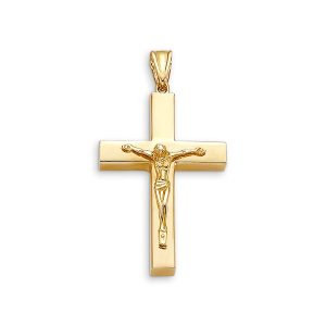Hollow Crucifix Cross Pendant