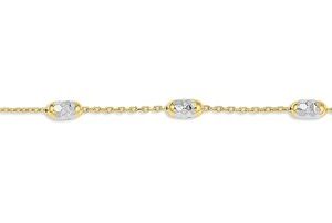 Fancy Diamond Cut Bead Bracelet