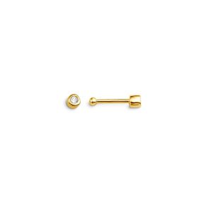 Bezel Set Diamond Nose Stud
