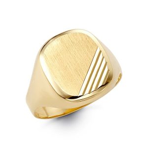 Matte Finish Signet Ring
