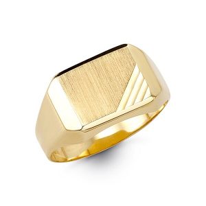 Matte Finish Signet Ring