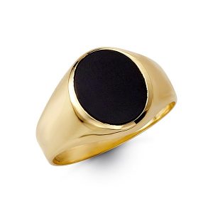 Oval Onyx Signet Ring