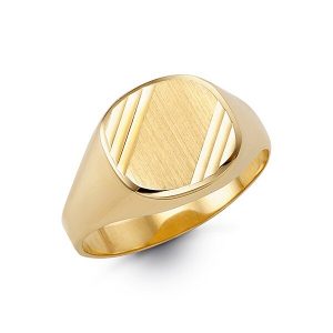 Matte Finish Signet Ring