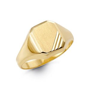 Matte Finish Signet Ring