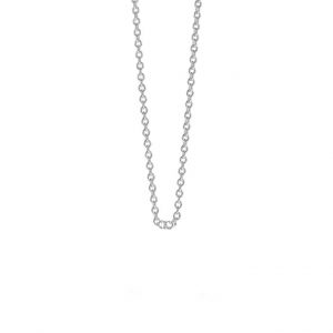 Silver Cable Chain, 16"+ 2"