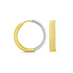 Polished Reversible Huggie Earrings
