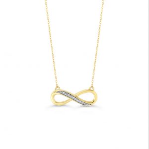Infinity Pendant, Cable Chain