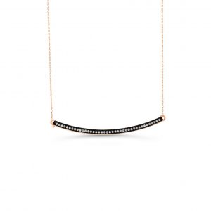 Horizontal Bar Pendant, Cable Chain
