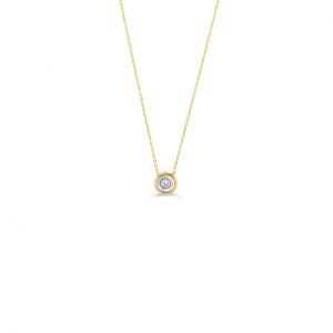 Hope Bezel Pendant, Cable Chain