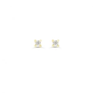 0.18CT Diamond Girl 4-Claw Studs