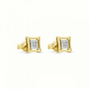 Essentials Pave Square Stud Earrings