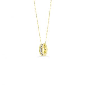 Eternity Ring Pendant, Cable Chain
