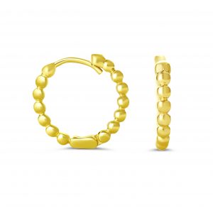 Beaded Huggie Earrings
