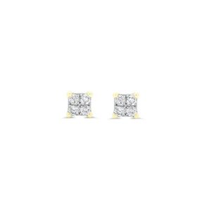 Mirage Princess Illusion Stud Earrings , 0.05ct