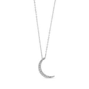 Cresent Pendant, Cable Chain