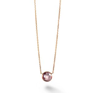Single-Stone Stackable Necklace