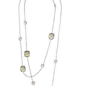 Multi-Stone Long Necklace